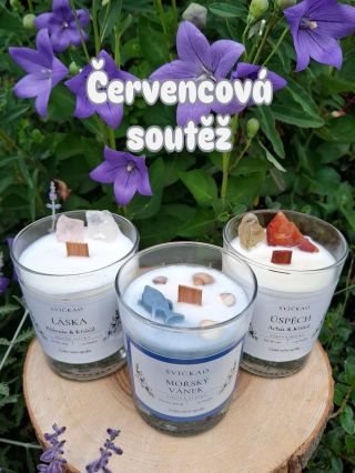 Červencová soutěž 🍀💜 V tomto měsíci si můžete zasoutěžit o sadu svíček- Úspěch, Láska a Mořský vánek 🐚 Pokud se chceš...